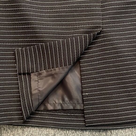 Le Suit Striped Midi Skirt, Size 10 - Picture 4 of 6